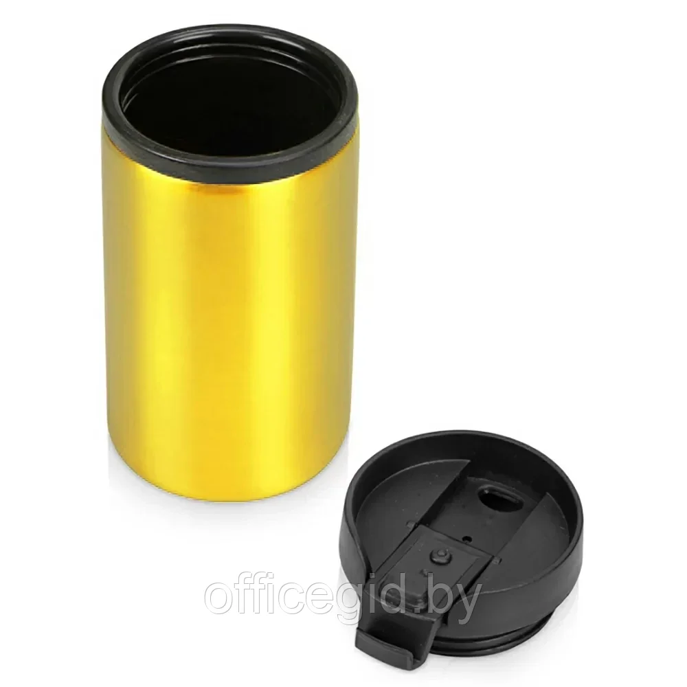 Кружка термическая "Jar", металл, пластик, 250 мл, желтый, черный - фото 2 - id-p203426700