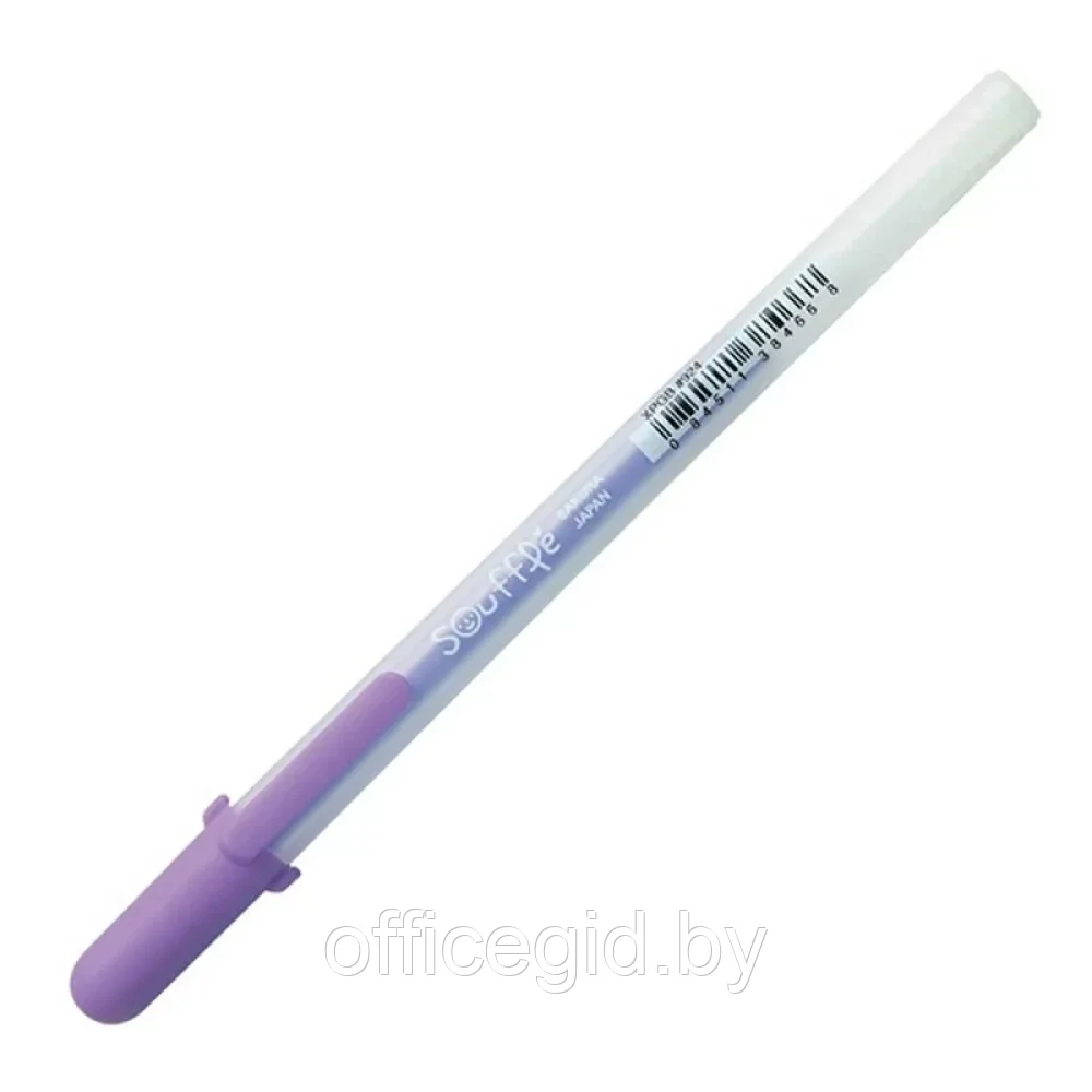 Ручка гелевая "Gelly Roll Souffle", 1.0 мм, прозрачный, стерж. пурпурный - фото 1 - id-p203427772