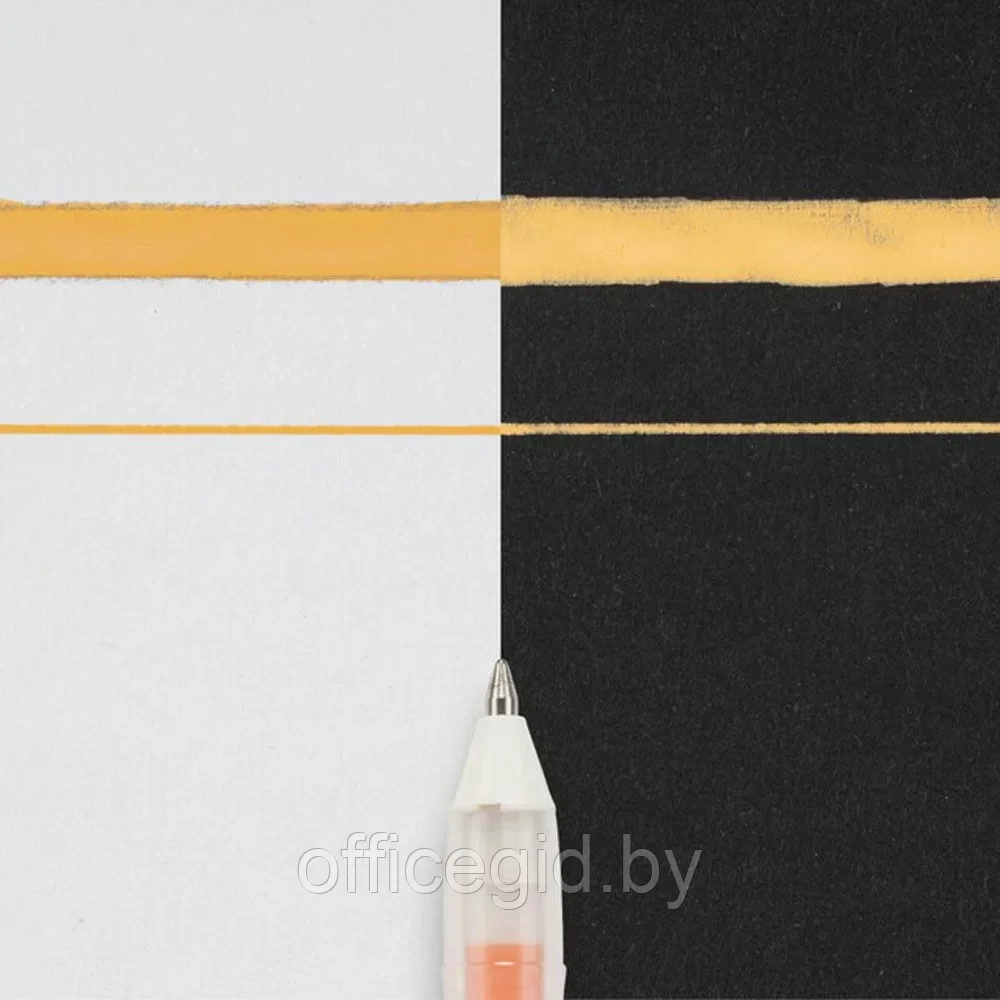 Ручка гелевая "Gelly Roll Souffle", 1.0 мм, прозрачный, стерж. оранжевый - фото 2 - id-p203427773