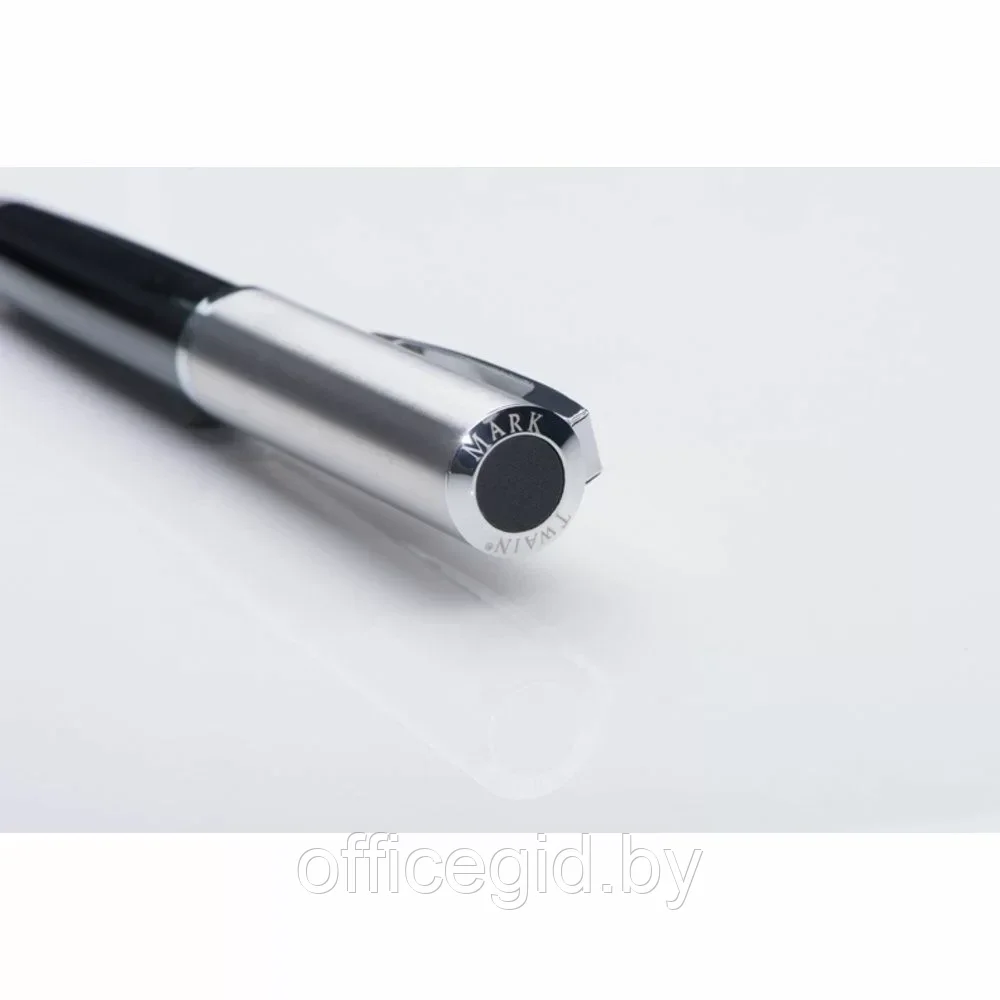Набор "Mark Twain 1075903" ручка шариковая автоматическая и роллер, черный, серебристый - фото 3 - id-p203426709