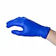 Перчатки нитриловые неопудренные одноразовые "Zaubex", р-р S, 200 шт/упак, голубой, фото 2