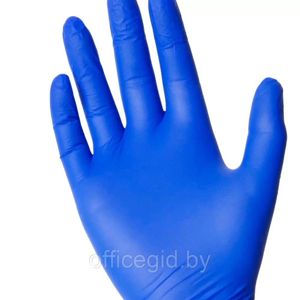 Перчатки нитриловые неопудренные одноразовые "Zaubex", р-р S, 200 шт/упак, голубой - фото 4 - id-p203427780