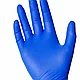 Перчатки нитриловые неопудренные одноразовые "Zaubex", р-р S, 200 шт/упак, голубой, фото 4