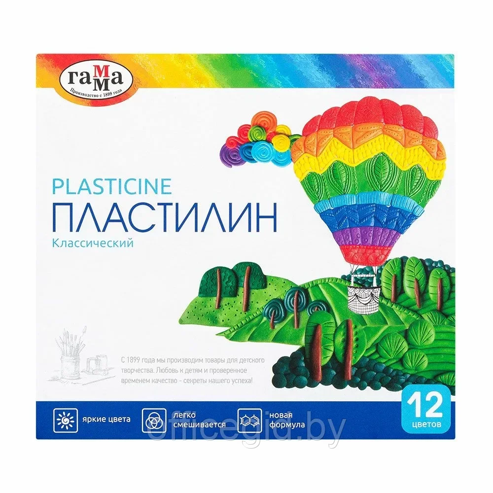 Пластилин "Классический", 12 цветов - фото 1 - id-p203425829