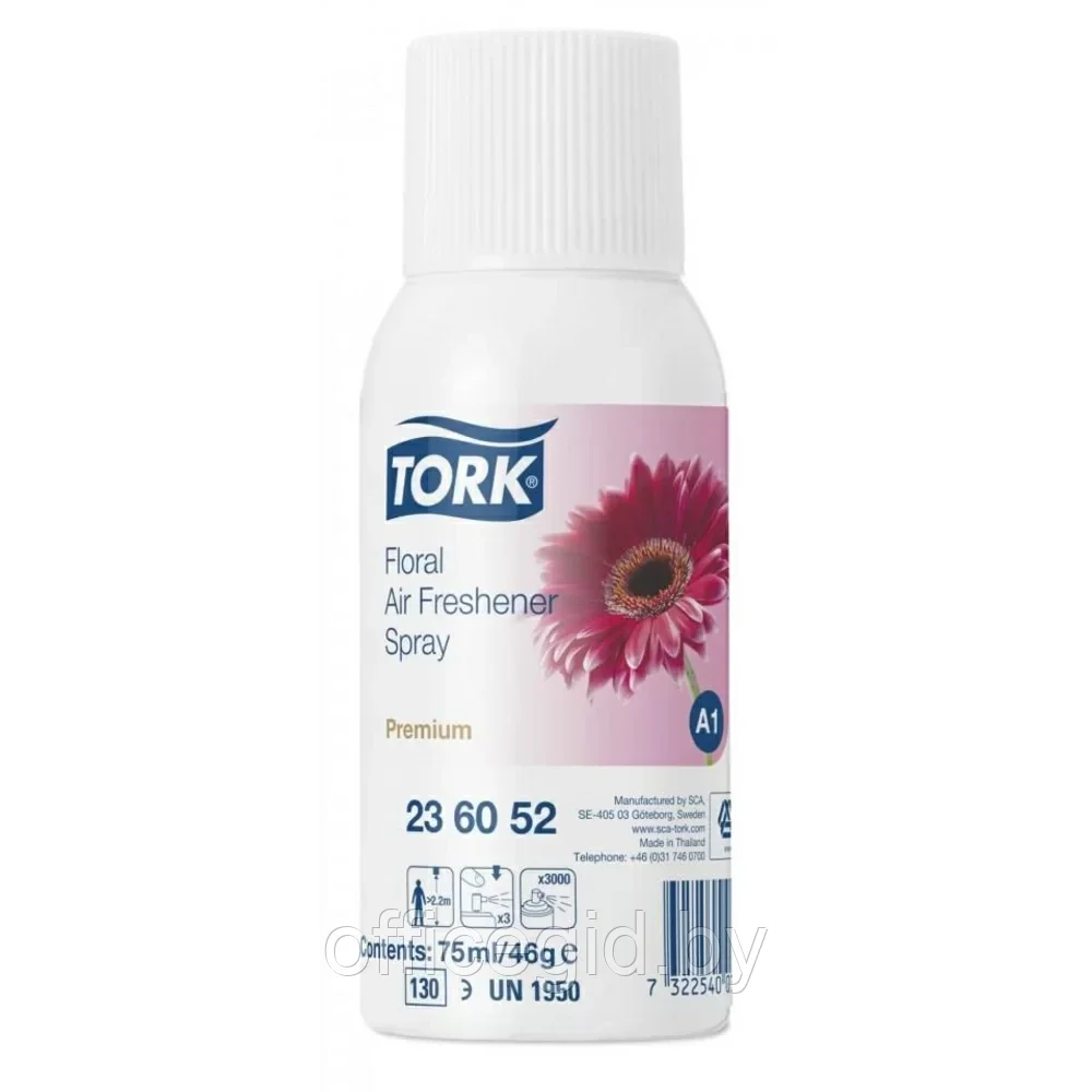 Освежитель воздуха А1 "Tork Premium", 75 мл, цветочный аромат