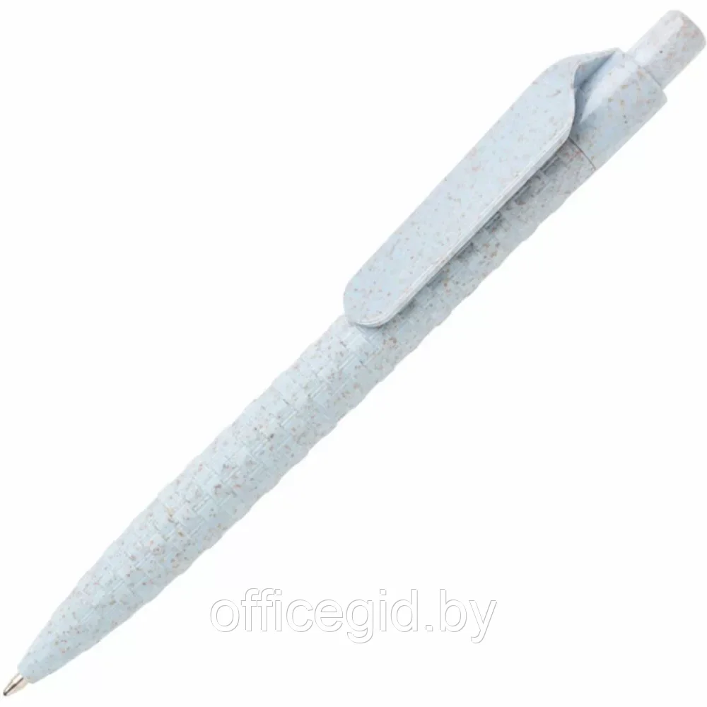 Ручка шариковая автоматическая "Wheat Straw", 1.0 мм, голубой, стерж. синий - фото 1 - id-p203425858