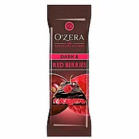 Шоколад горький "O`Zera Dark & Red berries", 40 г, с малиной, вишней