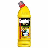 Средство чистящее для сантехники "Sanfor WC lemon fresh", 1 л, гель