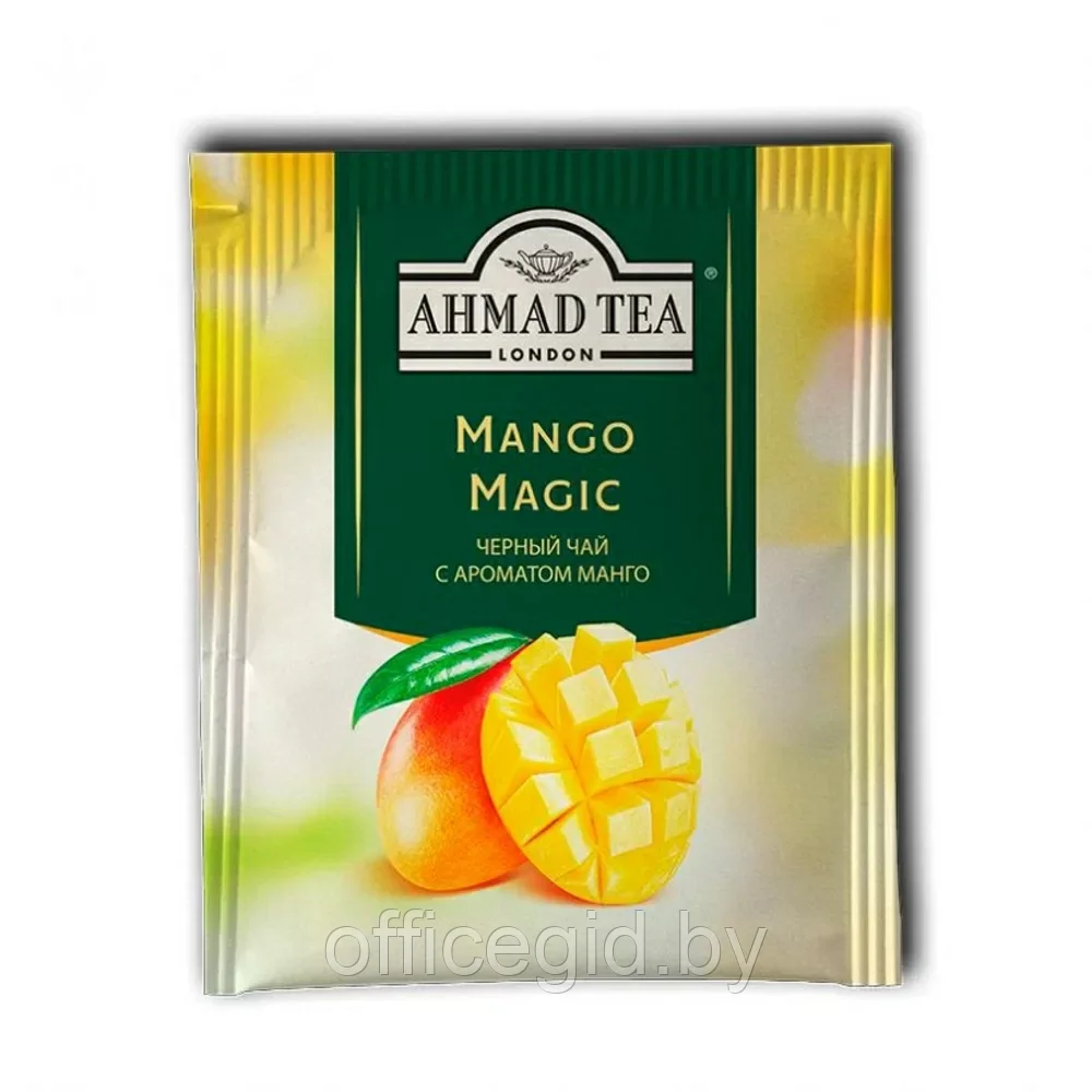 Чай "Ahmad Tea Mango Magic", 25 пакетиков x1.5 гр, черный, с ароматом манго - фото 3 - id-p203425906