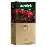 Чайный напиток "Greenfield Berry Sunset", 25 пакетиковx2 г, с ароматом малины и черники