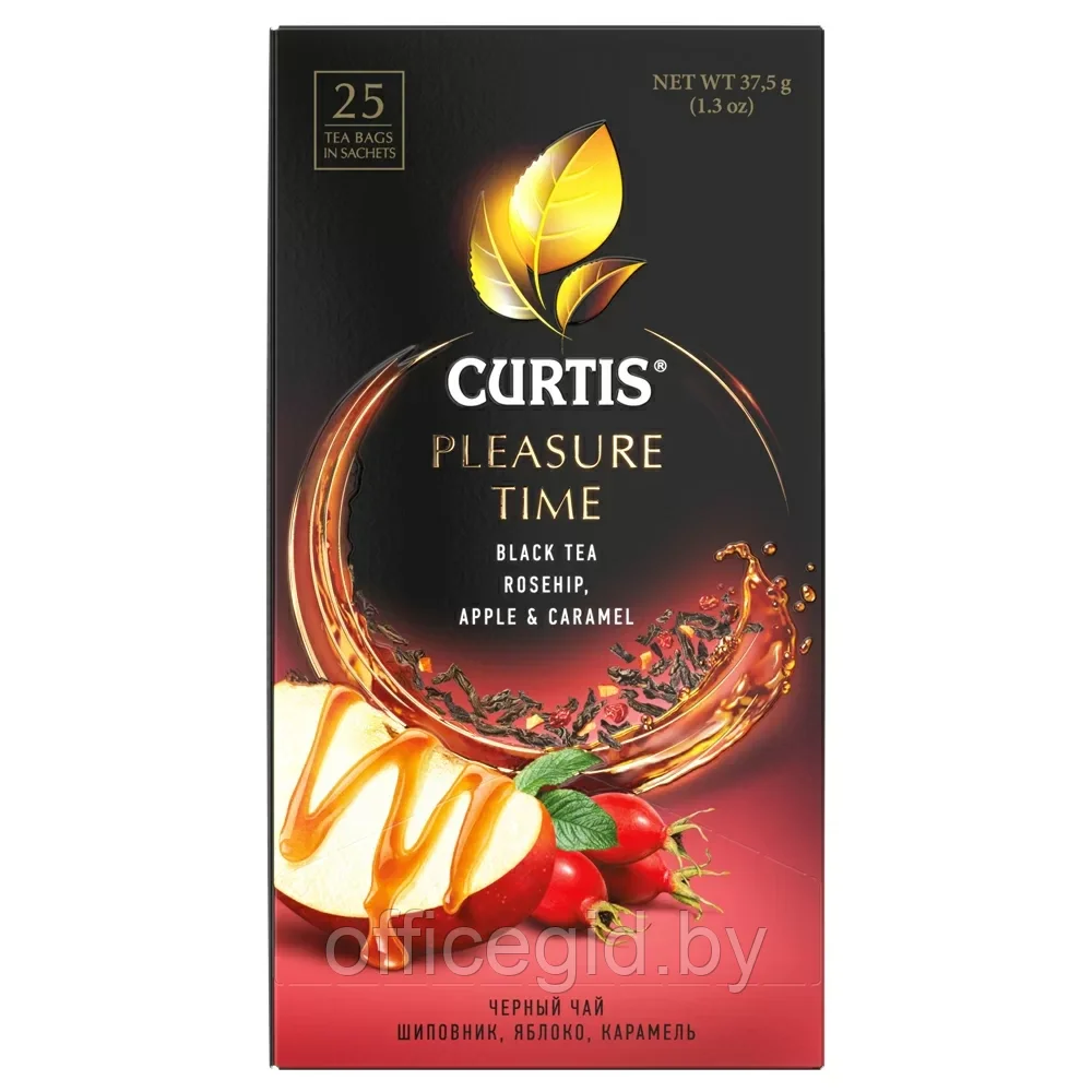 Чай "Curtis" Pleasure Time, 25 пакетиковx1.5 г, черный - фото 1 - id-p203425911
