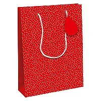 Пакет бумажный подарочный "Excellia. Hearts", 26.5x14x33 см