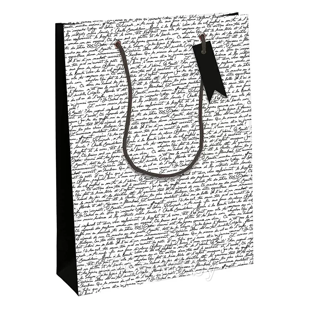 Пакет бумажный подарочный "Excellia. Baudelaire", 21.5x10.2x25.3 см - фото 1 - id-p203427910