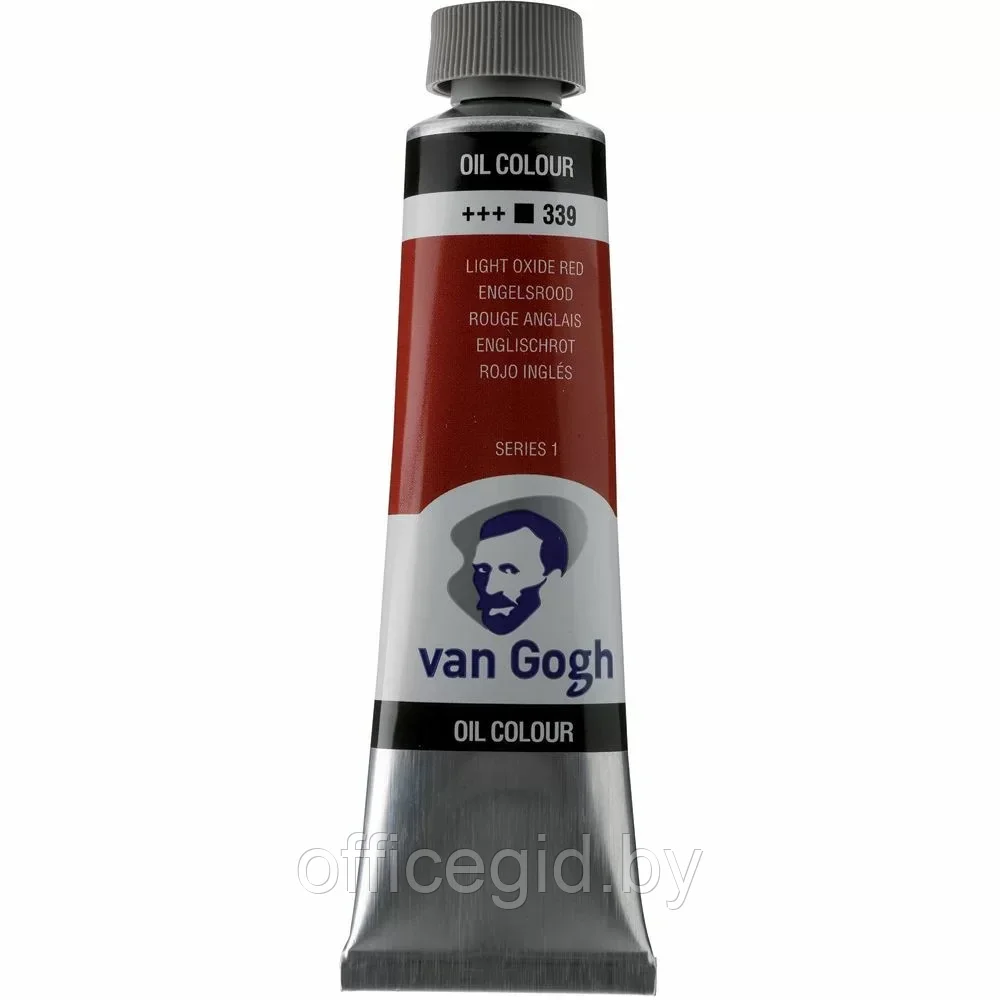 Краски масляные "Van Gogh", 339 красный оксид светлый, 40 мл, туба - фото 1 - id-p203426862