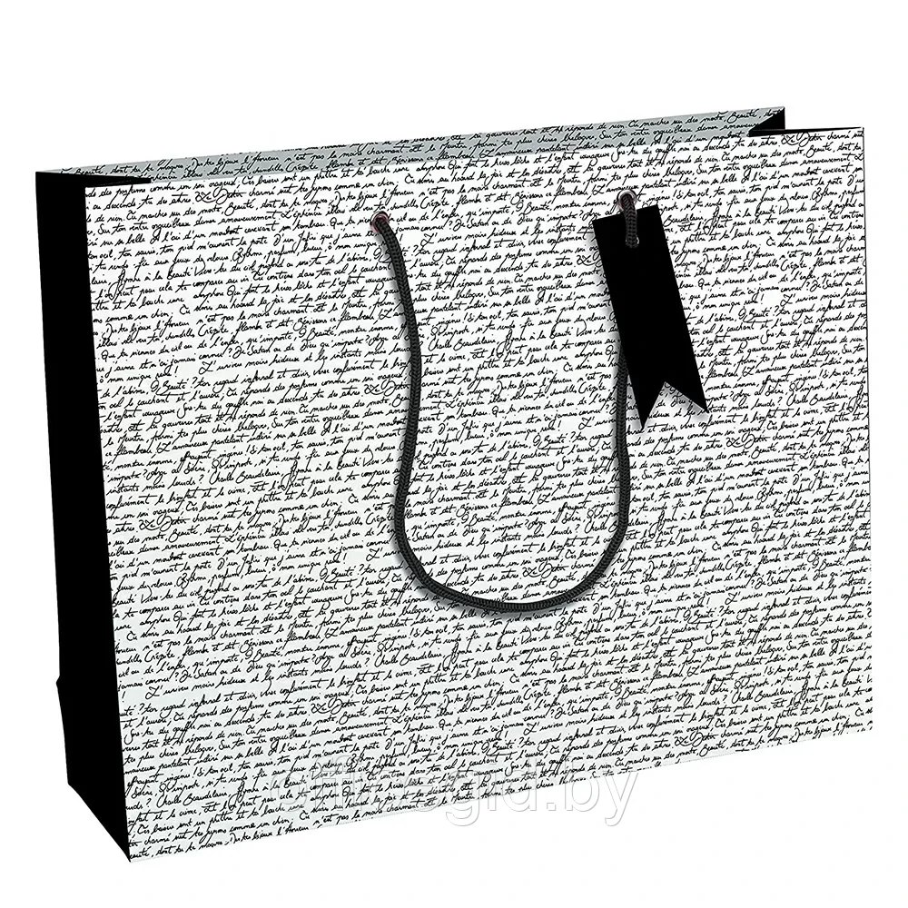 Пакет бумажный подарочный "Excellia. Baudelaire", 37.3x11.8x27.5 см - фото 1 - id-p203427921