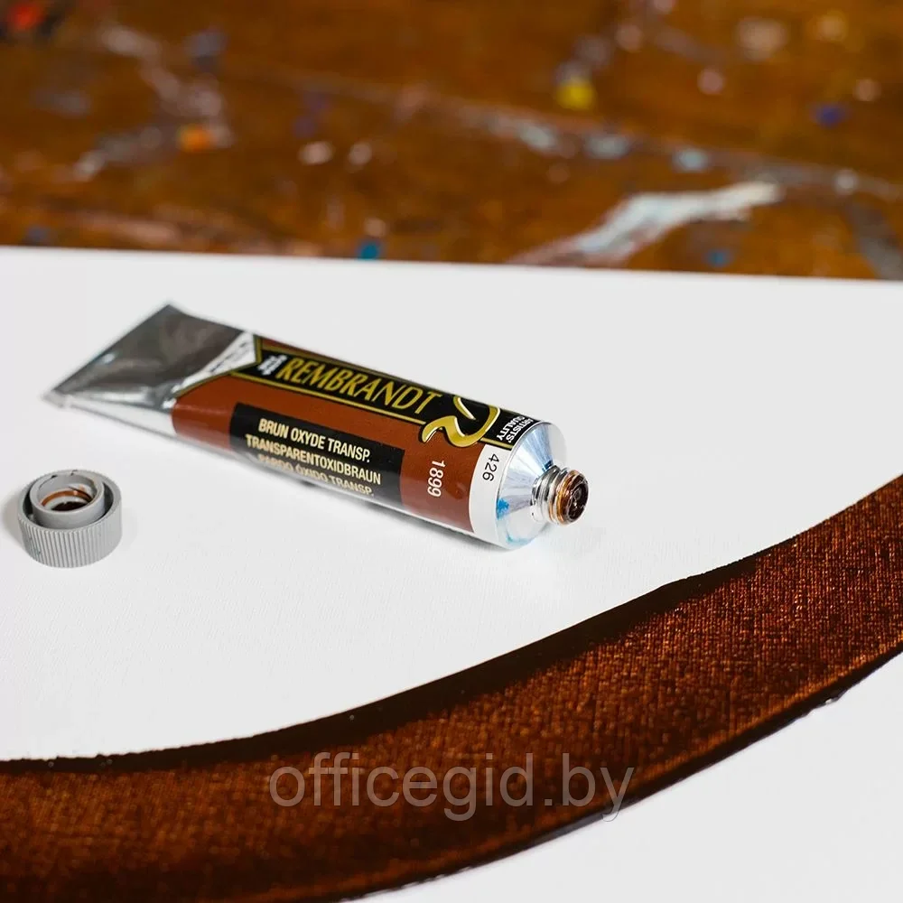 Краски масляные "Rembrandt", 426 прочный коричневый, 15 мл, туба - фото 3 - id-p203426882