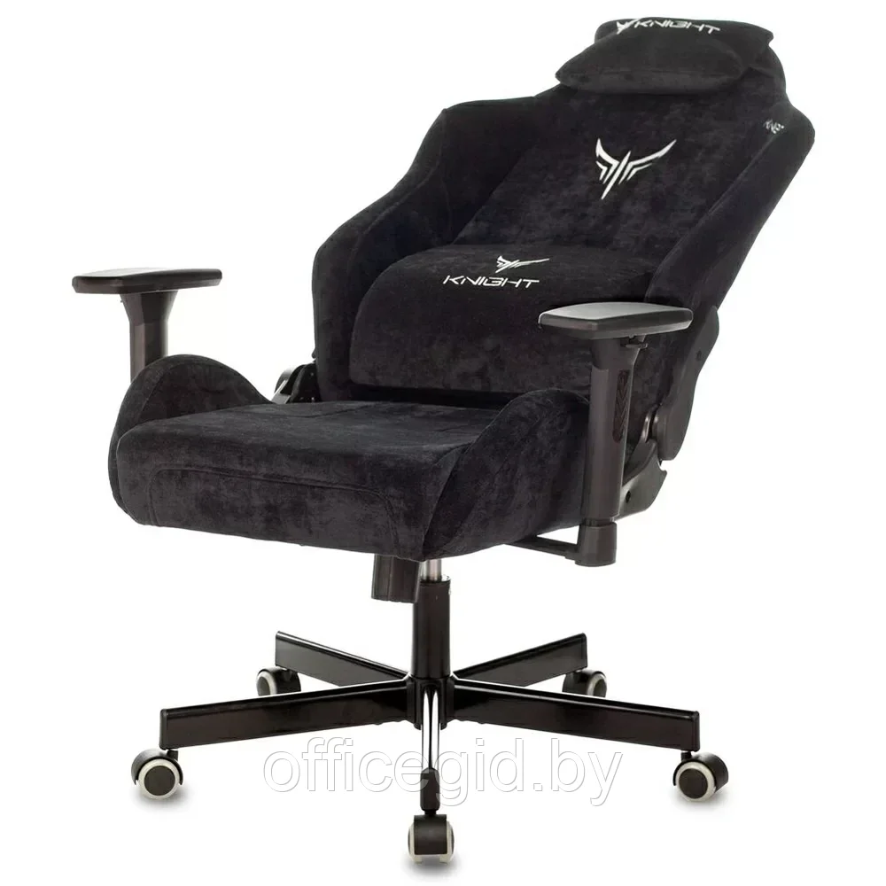 Кресло игровое Бюрократ VIKING KNIGHT N1 Fabric черный Light-20 с подголов. крестовина металл - фото 5 - id-p203426886