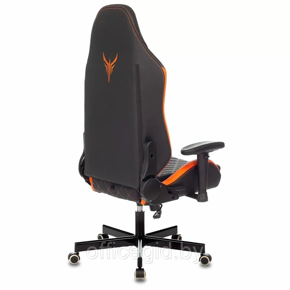 Кресло игровое "Knight Explore", экокожа, металл, черный, оранжевый - фото 10 - id-p203426887