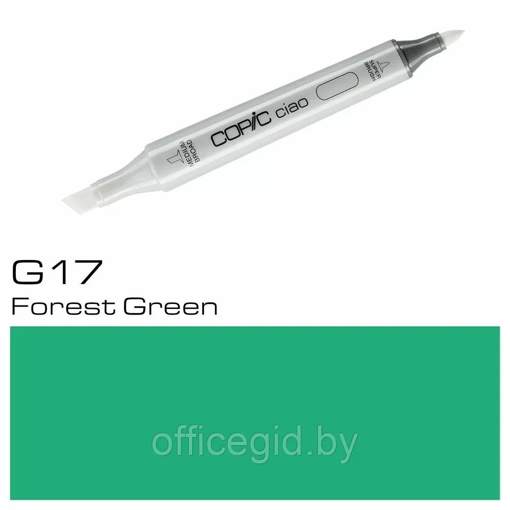 Маркер перманентный "Copic ciao", G-17 лесной зеленый - фото 1 - id-p203426919