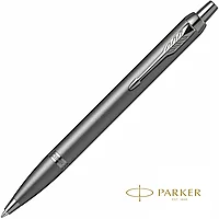 Ручка шариковая автоматическая Parker "IM Monochrome K328", 0,7 мм, серый, стерж. синий