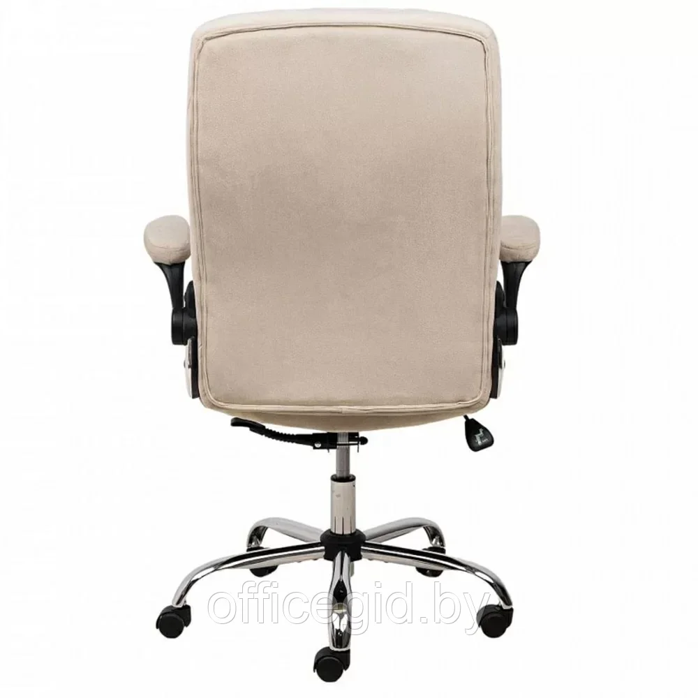 Кресло для руководителя Alexander chrome, экокожа, хром, кремовый - фото 2 - id-p203426013