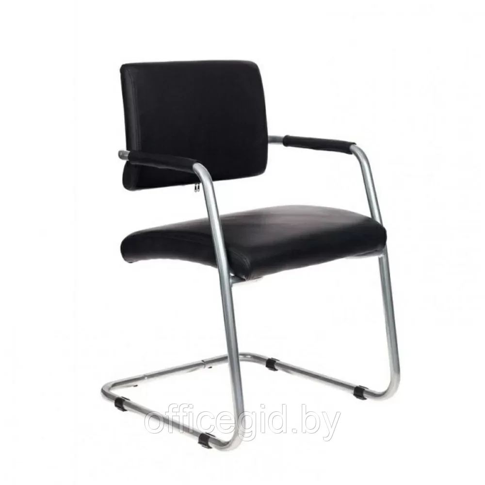 Кресло на полозьях "Бюрократ CH-271-V", кожзам, металл, черный - фото 1 - id-p203426018