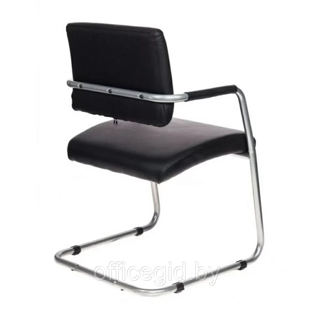 Кресло на полозьях "Бюрократ CH-271-V", кожзам, металл, черный - фото 4 - id-p203426018