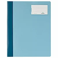 Папка-скоросшиватель с окном для визиток "Durable", А4+, голубой