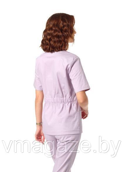 Медицинская женская блуза хирург стрейч (цвет лиловый) - фото 5 - id-p198045151