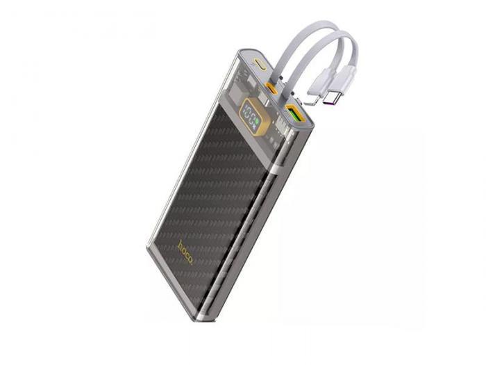 Внешний аккумулятор Hoco Power Bank J104 Discovery 10000mAh серый пауэрбанк для зарядки телефона