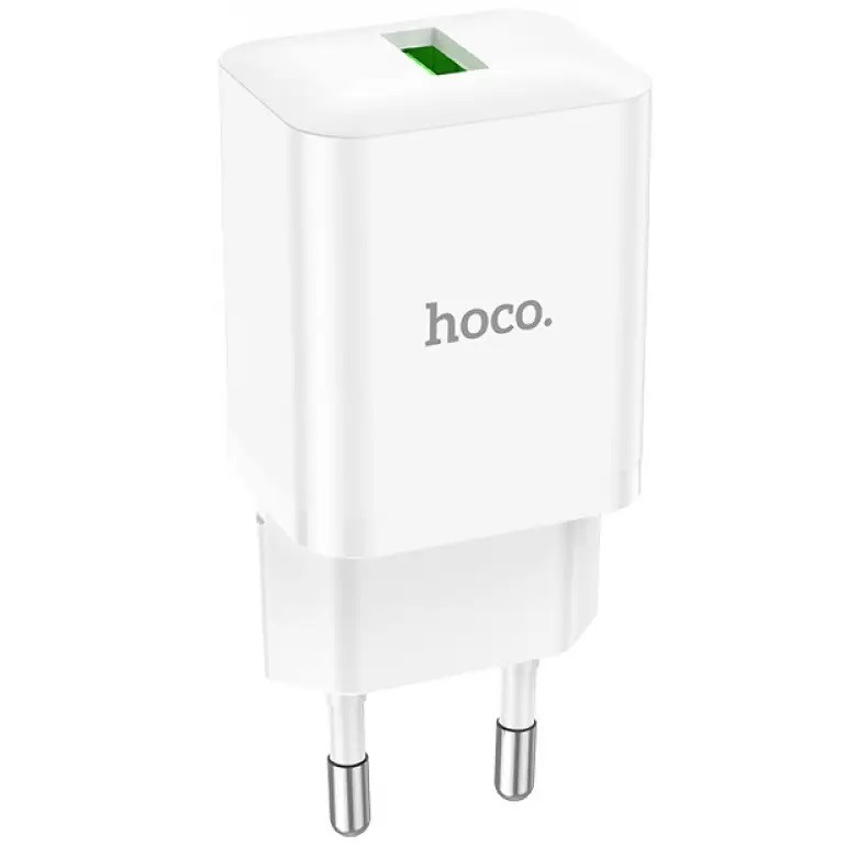 Зарядное устройство сетевое - блок питания HOCO N26, USB QC3.0, белый 556399 - фото 3 - id-p203446310