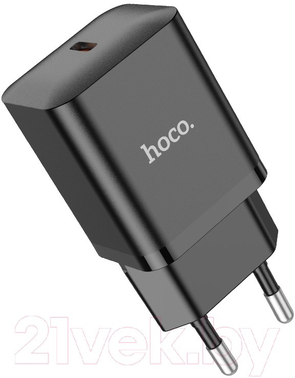 Зарядное устройство сетевое - блок питания HOCO N27, 1 USB Type-C PD20W, черный 556402 - фото 3 - id-p203446335