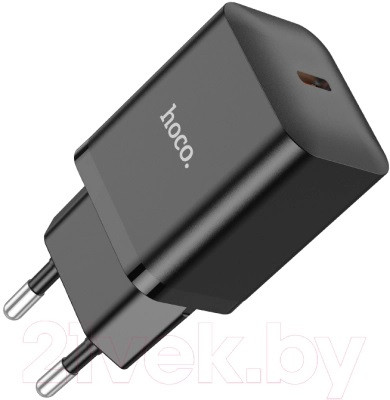 Зарядное устройство сетевое - блок питания HOCO N27, 1 USB Type-C PD20W, черный 556402 - фото 4 - id-p203446335
