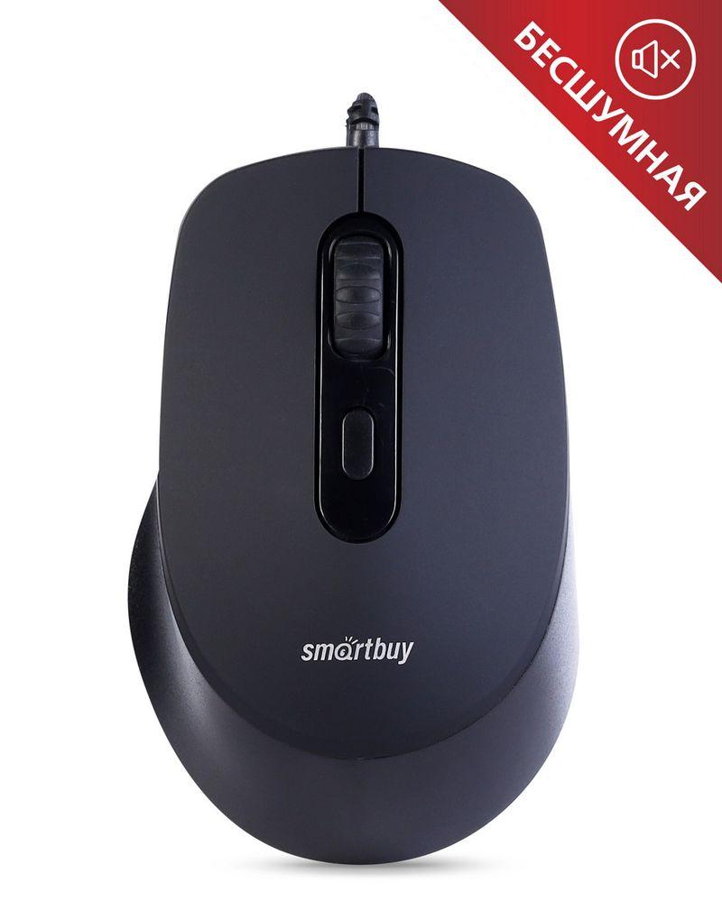 Мышь проводная Smartbuy 265-K ONE (SBM-265-K), тихий клик, черный 556418 - фото 1 - id-p203446336