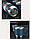 Термос с тремя кружками Vacuum set / Подарочный набор с вакуумной изоляцией / 500 мл. Синий, фото 10