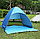 Палатка трехместная автоматическая XL 200 х 165 х 130 см. / тент самораскладывающийся для пляжа, для отдыха, фото 3