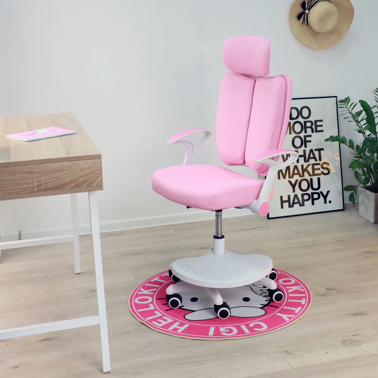 Кресло поворотное Twins, розовый, ткань - фото 5 - id-p181693500