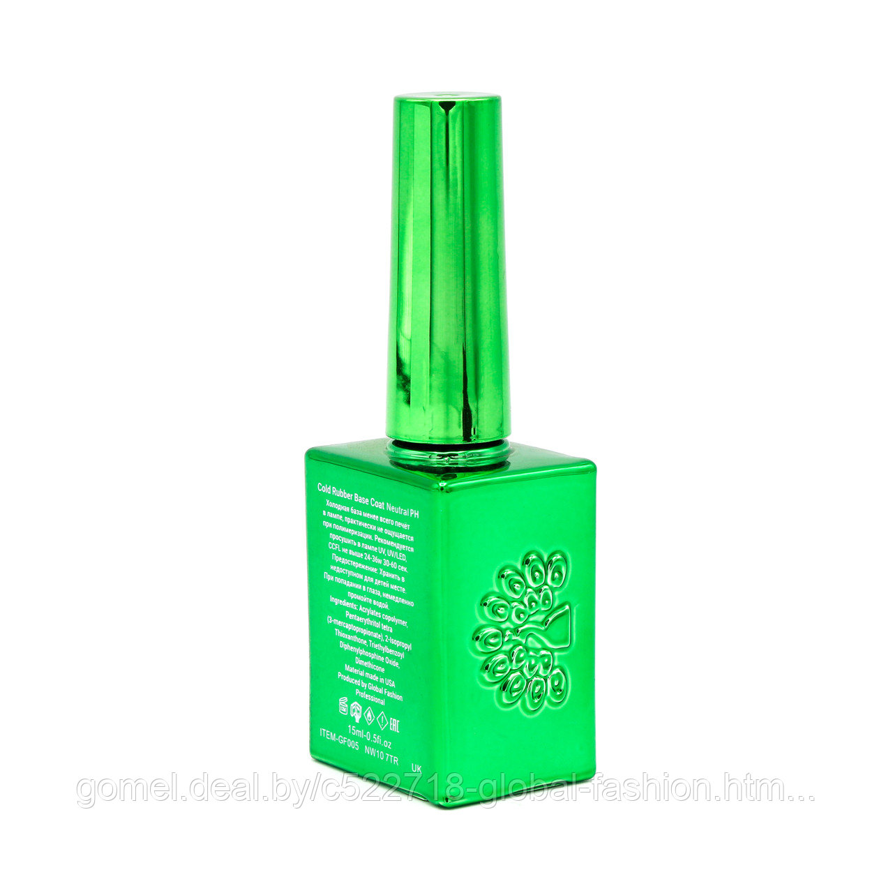 Холодная база для гель лака Global Fashion, Cold Rubber Base Coat 15 мл - фото 5 - id-p151089966