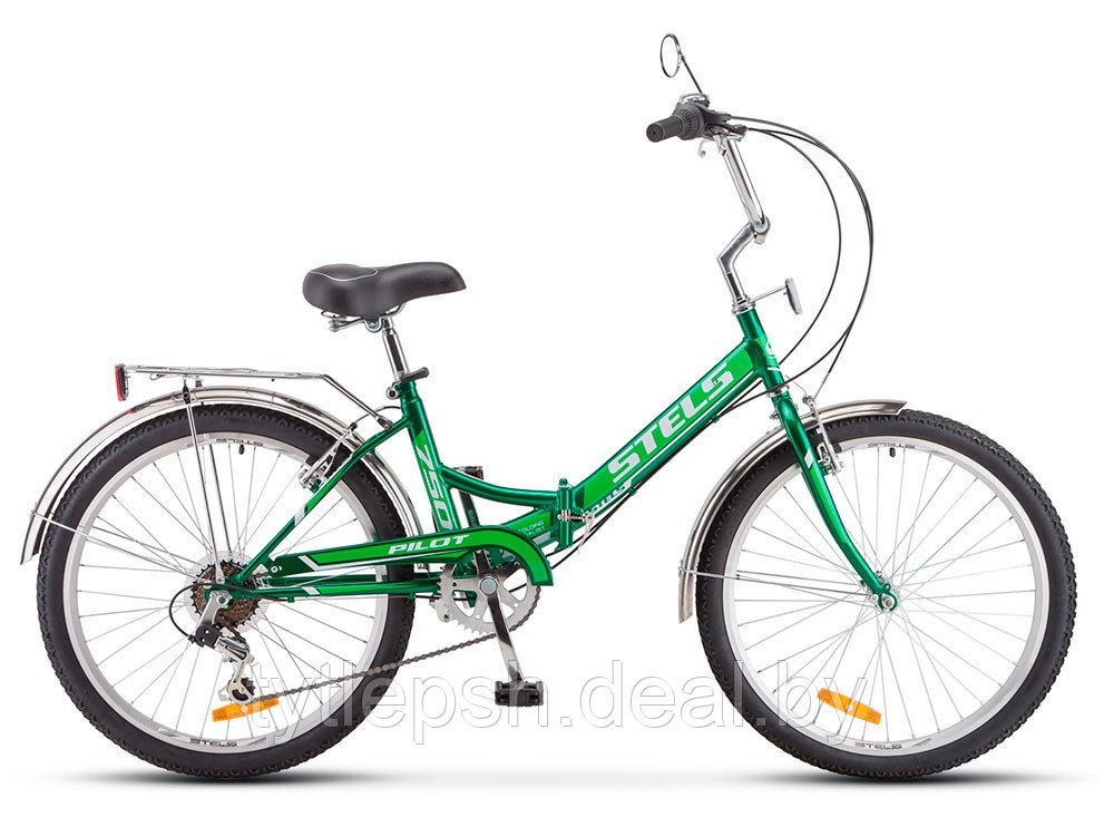 Велосипед складной Stels Pilot 750 24 Z010 2020 (зеленый) БЕСПЛАТНАЯ ДОСТАВКА - фото 3 - id-p203456960