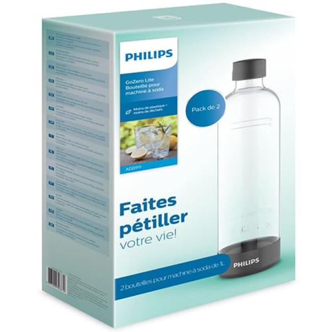 Бутылка для газирования воды Philips ADD911BK/10 Черный 2 шт. - фото 3 - id-p203492439