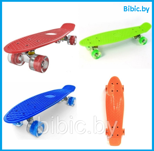 Детский скейт пенни борд Penny board скейтборд для мальчиков и девочек YB101, большой выбор цветов