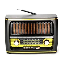 Радиоприемник Meier M-1923BT с блютуз  цвет: черный, золотой