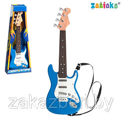 Игрушка музыкальная «Гитара рокер», звуковые эффекты, цвет синий