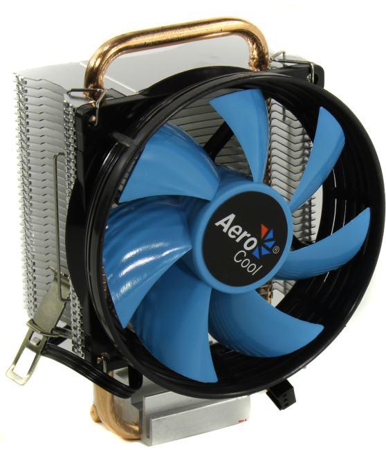 Aerocool Verkho 1-3P (3пин, 775/1155/AM4-FM1, 27.6дБ, 2300об/мин, Al+тепл.трубки)