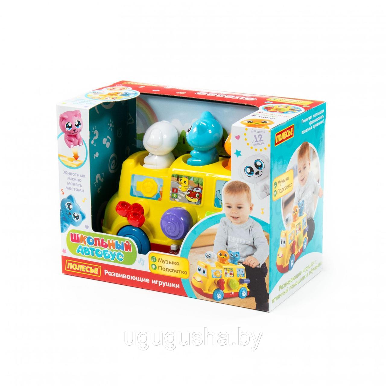 Развивающая игрушка Полесье "Школьный автобус" (в коробке) - фото 2 - id-p203542199