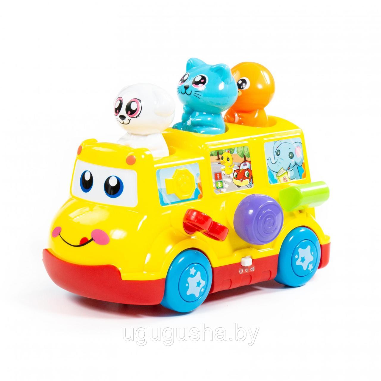 Развивающая игрушка Полесье "Школьный автобус" (в коробке) - фото 3 - id-p203542199