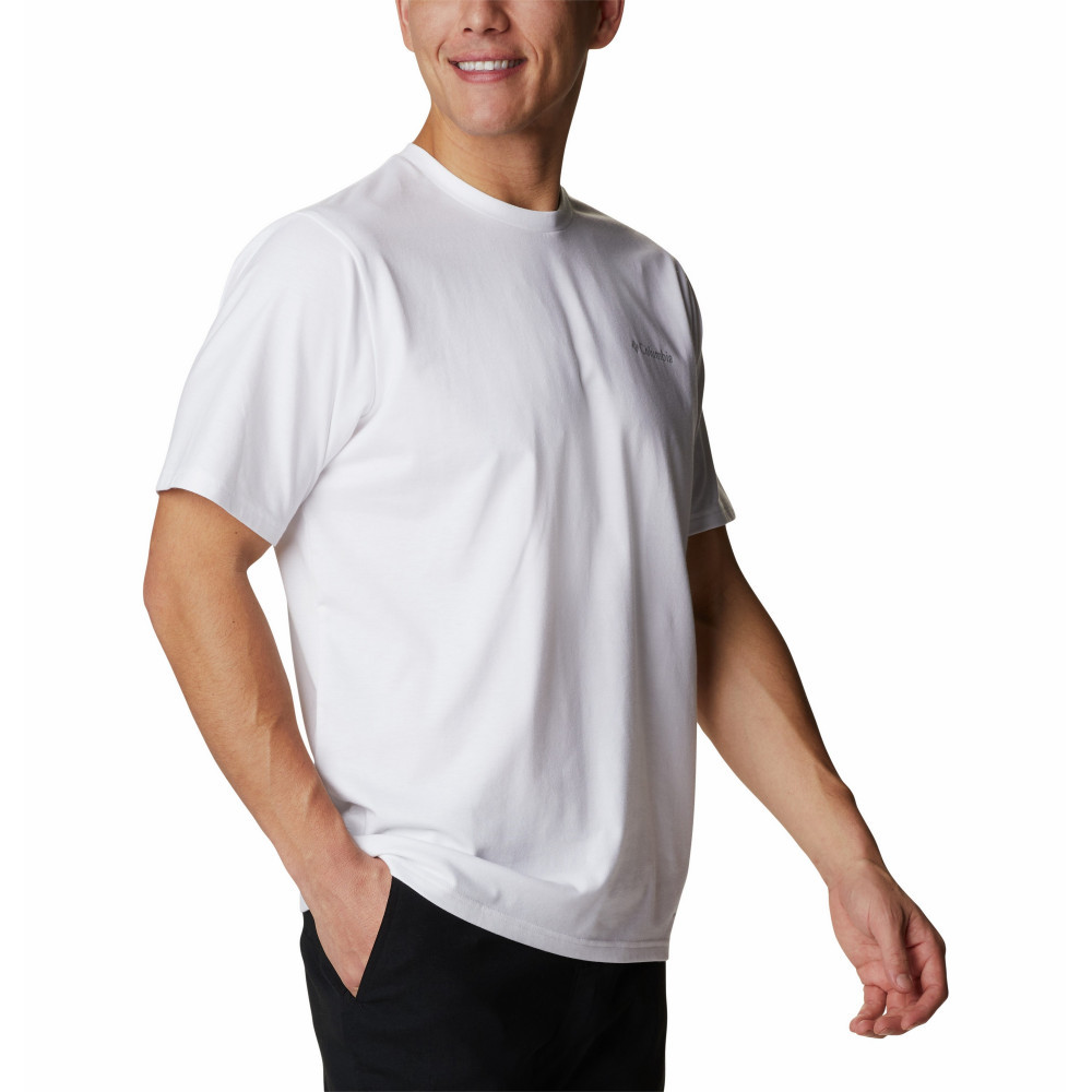 Футболка мужская Columbia Sun Trek Short Sleeve T-Shirt белый 1931161-100 - фото 5 - id-p203005957