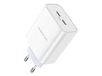 Зарядное устройство Borofone BA73A Young 2xUSB-C QC3.0 PD35W 3A White 6974443388398