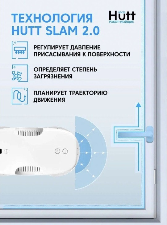 Робот прибор пылесос для мойки окон Xiaomi Mijia HUTT DDC55 белый окномойка мойщик прибор для мытья - фото 3 - id-p157199262