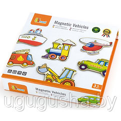 Деревянная игрушка Viga Toys магнитные фигурки Транспорт 20 шт.